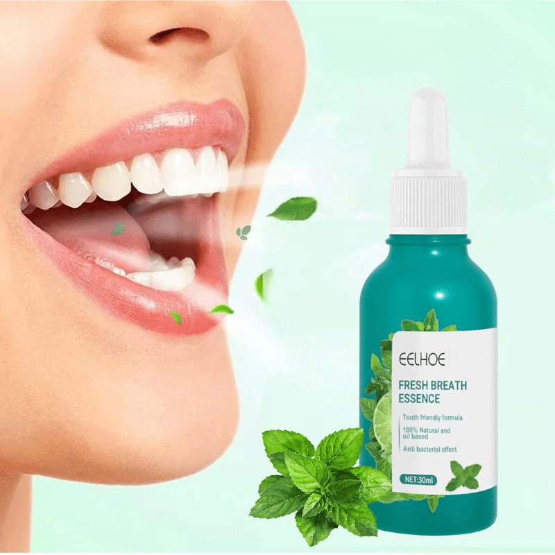 Spray Buccal Désodorisant à la Menthe Fraîche, Soins Buccaux, Essence pour se débarrasser de la Mauvaise Haleine